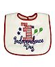 Butterthief Pure Terry Cotton Unisex Baby Feeding Reversible Bibs - Red
