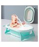 R for Rabbit Bubble Double Aqua Bath tub for Baby, Foldable,Temperature Sensitive Indicator for New Born of 0 to 3 Years - Blue