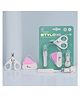 R for Rabbit Stylo Mini New Born Baby 4 in1 Nail Grooming Kit for Baby Manicure Set with Kids Nail Cutter,Tweezer, Filer and Scissors