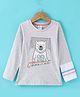 Ollypop Sinker Full Sleeves Top Bear Printed - Melange