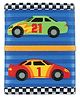 Stephen Joseph Racer Car Patch Detailed Wallet - Blue