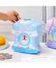 The Procure Store Dress Design Coin Bank with Alarm Clock- Blue