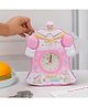 The Procure Store Dress Design Coin Bank with Alarm Clock- Pink