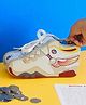 The Procure Store Shoe Design Metal Piggy Bank- Beige
