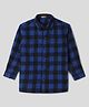 Somersault Full Sleeves Plaid & Window Pane Checked Shirt - Navy Blue