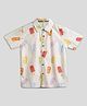 Somersault Half Sleeves Ice Cream Printed Shirt - White