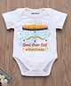 KNITROOT Dusshera Theme Half Sleeves Good Over Evil Dussehra Printed Onesie - White