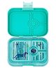 Yumbox 4 compartment Panino Bento Box with Panther Tray - Aqua Blue