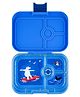 Yumbox 4 compartment Panino Bento Box with Shark Tray - Blue