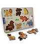 Clapjoy Wooden Learning Educational Board for Kids, Puzzle Toys for 2 Years Old Kids (Animal)