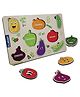 Clapjoy Wooden Learning Educational Board Vegetable 8 Pieces - Multicolour
