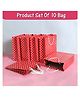 Shopping Time Red Polka Dot Gift Bag - Pack of 10