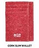 Clan Earth Dodo Cork Wallet- Wine Red