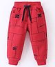 Little Kangaroos Full length Fleece and Woollen Pant Text Printed - Red