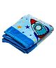 Mee Mee Ultra Soft Plush Lightweight & Super Comfortable Baby Blankets Swaddle Space Shuttle Print - Light Blue