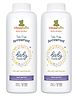 ShuShu Babies Gentle and Natural Arrowroot Baby Powder for Sensitive Skin Pack of 2- 400 g each