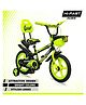 Hi-Fast Sports Cycle For Kids Age 2 to 5 Years 95% Pre-Assembled 14 T Road Cycle (Single Speed, Green)