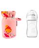 Mittenbooty Baby Broad Neck Bottle Cover for  feeding Bottle upto 260ml and 330ml feediing bottle Princess print Pink