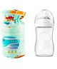 Mittenbooty Baby Broad Neck Bottle Cover for  feeding Bottle upto 260ml and 330ml feediing bottle Ship print Green