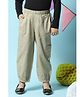 BIBA Solid Trouser With Side Pockets - Sap Green