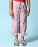 BIBA Striped Designed Pant - Off White