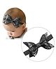 Babymoon  Bow Applique Shimmer Detailed Headband  - Black