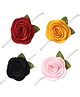 Babymoon Pack Of 4 Flower  Applique Detailed  Headbands - Multi Colour