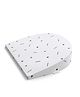 Cherilo C Shaped Elevated Wedge Pillow, Triangle Design - White