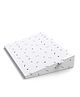 Cherilo Half Size Elevated Wedge Pillow Triangle Design - White