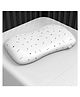 Cherilo Contour Shaped Memory Foam Pillow Fancy Triangles Pattern - White