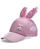Babymoon Bunny Ears & Applique Detailed Summer Cap - Pink-  Diameter 30 Cms