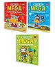Set Of 3 My Red My Blue and My Green Mega Colouring Books With Colour Hints Gift For kids