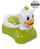 Babyhug Duckling Potty chair with Music -Green