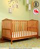 Babyhug Merlino 2 in 1 Wooden Cot Cum Junior Bed with Height Adjustable & Plug and Play Assembly  Antique| Solid Pinewood 
