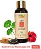 Herby Angel Baby Head Massage Oil with Methi & Hibiscus | Organic & Mineral Oil Free | Nourishes Scalp, Promotes Hair Growth, Soothes Cradle Cap 100ml