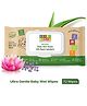 Herby Angel Ultra Gentle Baby Wet Wipes - Extra Thick Bamboo & Aloe Vera Based, Alcohol-Free Wipes with Lid (72 Wipes) (Pack of 1)