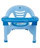 Nabhya Small Baby Chair With Safety Tray And Soft Cushion with Baby Whistle Sound- Blue