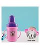 Nabhya Hippo Big Stainless Steel Plastic Spout Sipper Cup 350 ml - Pink