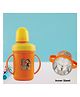 Nabhya Hippo Big Stainless Steel Plastic Spout Sipper Cup 350 ml - Orange