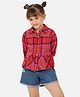 Nauti Nati Full Sleeves Madras Checked Shirt - Red