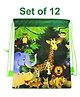 Asera Jungle Theme Dori Bag Haversack Birthday Return Gifts Pack of 12 - Green