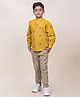 Jilmil Boy's Mustard Checks Cotton Shirt - Mustard