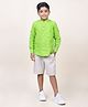 Jilmil Boy's Green Checks Cotton Shirt - Green