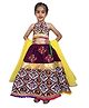 Aglare Navratri Theme Halter Neck Patola Elephant Motif  Printed Choli With Coordinating Lehenga And Dupatta - White