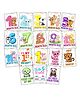 Zyozi Newborn Baby Monthly Age Multicolor Milestone Cards - Pack Of 18