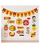 Zyozi Rice Ceremony Hindi Photo Booth Props with Rice Ceremony Banner - Pack of 17