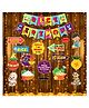 Zyozi Rice Ceremony Photo Booth Props with Rice Ceremony Banner & LED Rice Light Multicolor - Pack of 18