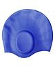 KARBD Ear Cover Hair Protection Silicone Swimming Cap Universal Size - Dark Blue