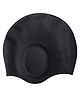 KARBD Ear Cover Hair Protection Silicone Swimming Cap Universal Size - Black