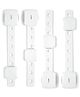 KidDough Furniture Safety Double Lock System Locks for Kids Pack of 4 - White